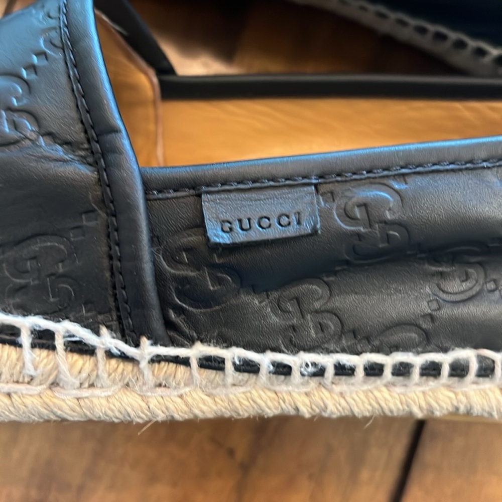 Men’s/Women’s Gucci GG Leather Espadrilles (42) - Picture 10 of 11